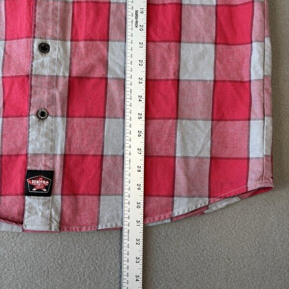 Dixxon Flannel Shirt Men XL Red Gray Plaid Fuego FR Flannel Flame Resistant Work - Picture 10 of 16